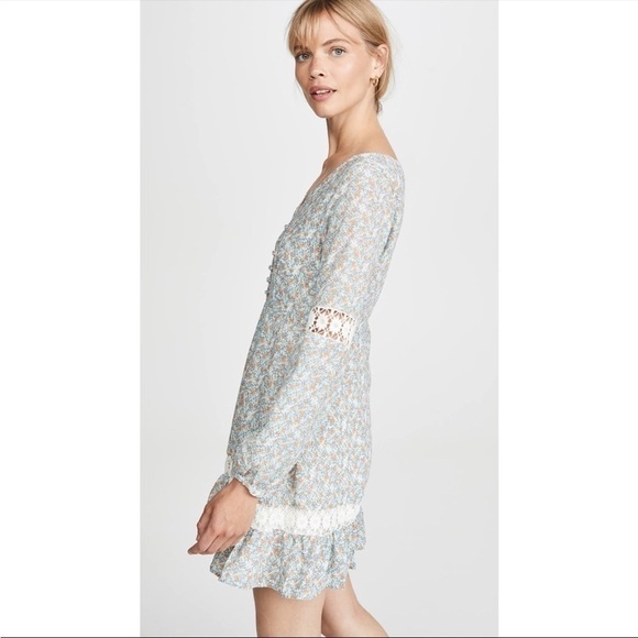 cupcakes and cashmere womens harmoni printed long sleeve dress with trims Dress - Picture 3 of 8